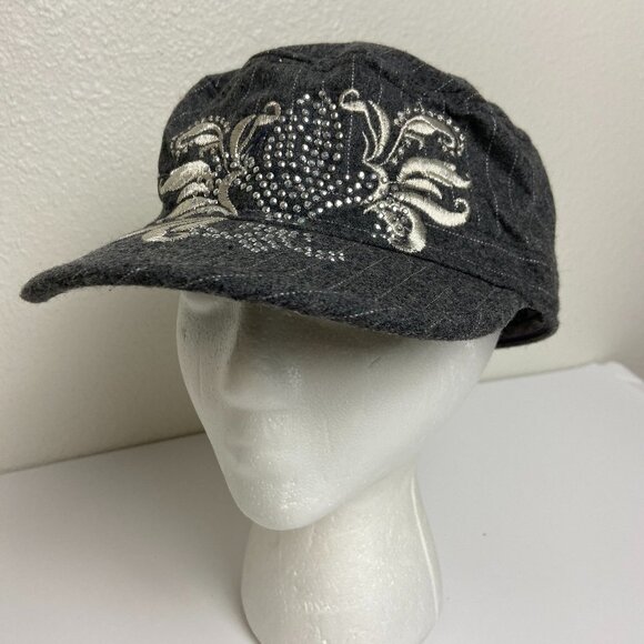 Panama Jack Cap Grey Embroidery Stones - Picture 1 of 7